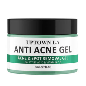 UPTOWN LA Anti Acne Gel for Acne Prone Skin and Acne Scars Marks with Niacinamide and Salicylic Acid | Anti Acne Face Treatment for Dark Spots | 50 ml